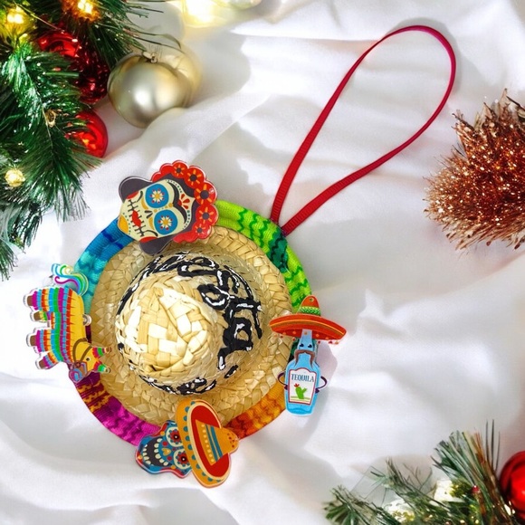 Sombrero "Fiesta Time!" Handmade Christmas Ornament - 2024 Edition✨🎉 - Picture 6 of 14